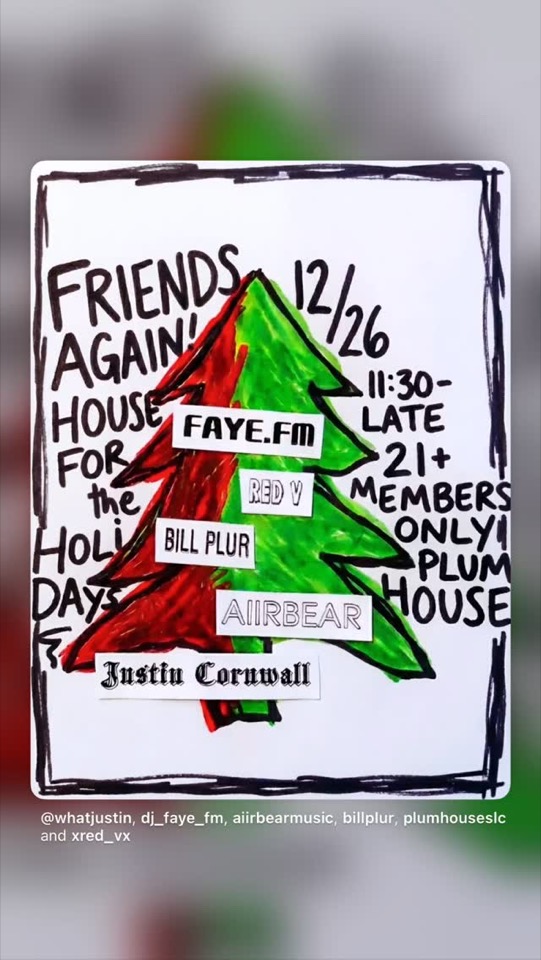 Friends Again: House for the Holidays flyer