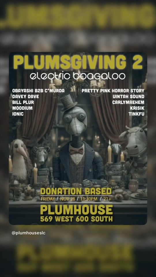 Plumsgiving 2: Electric Boogaloo flyer